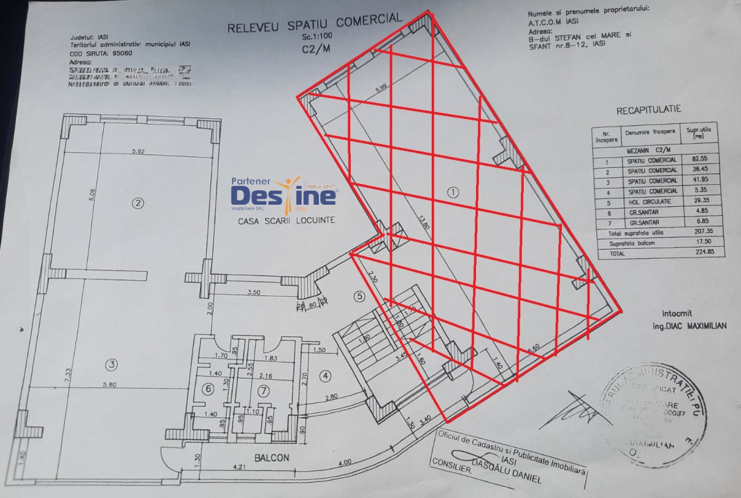 ÎNCHIRIERE PĂCURARI Spatiu comercial 140 mp 6 Camere 2 BĂI