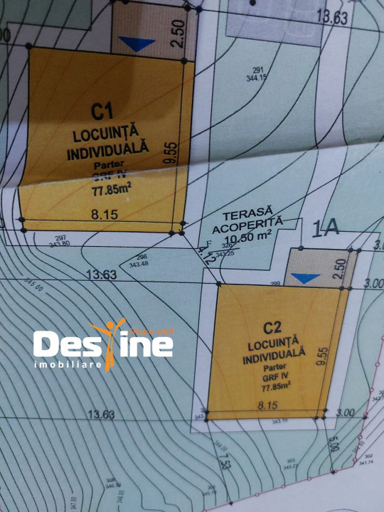 PĂUN - Casă individuală 3 camere P+POD 500 mp, la ASFALT