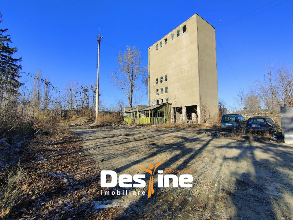 TOMEȘTI - Teren Industrial 2540 mp moară dezafectată 518 mp