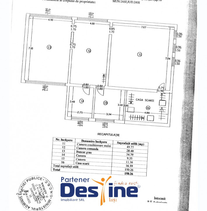 TOMEȘTI - Teren Industrial 2540 mp moară dezafectată 518 mp