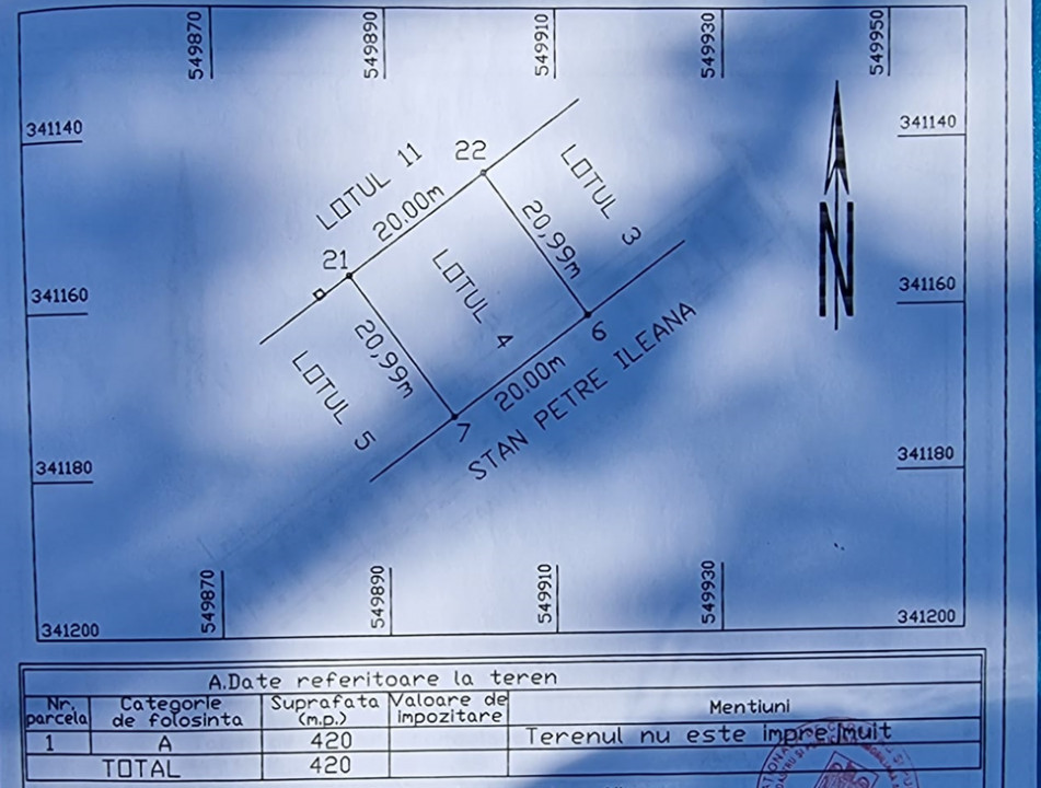 Teren intravilan  480m2 in apropiere de Lacul Morii sector 6