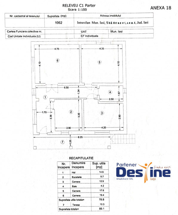 Casă individuală P+M, 164 mp utili + 1062 mp teren, COPOU