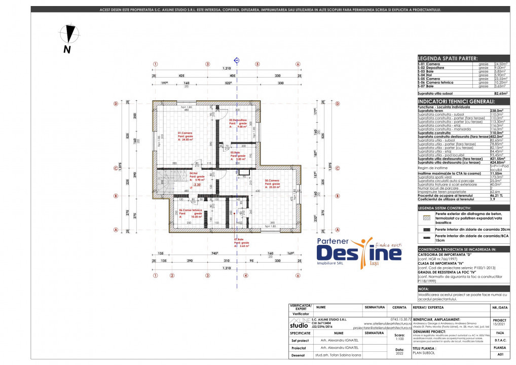 HOTEL-PENSIUNE  425 MP, 11 CAMERE,  CENTRAL IASI