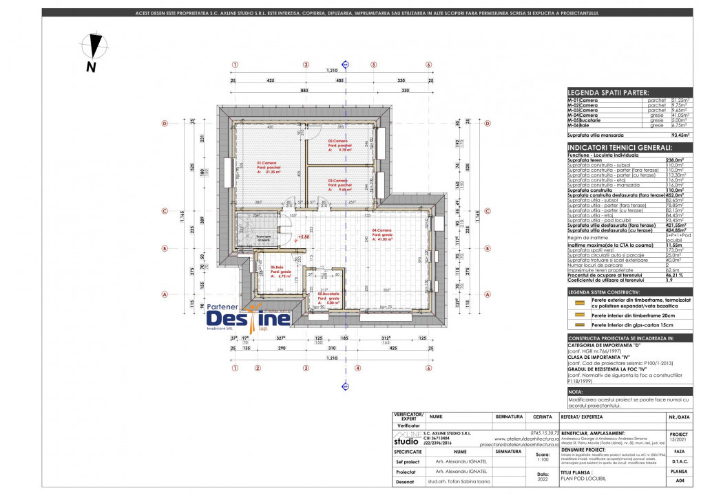 HOTEL-PENSIUNE  425 MP, 11 CAMERE,  CENTRAL IASI