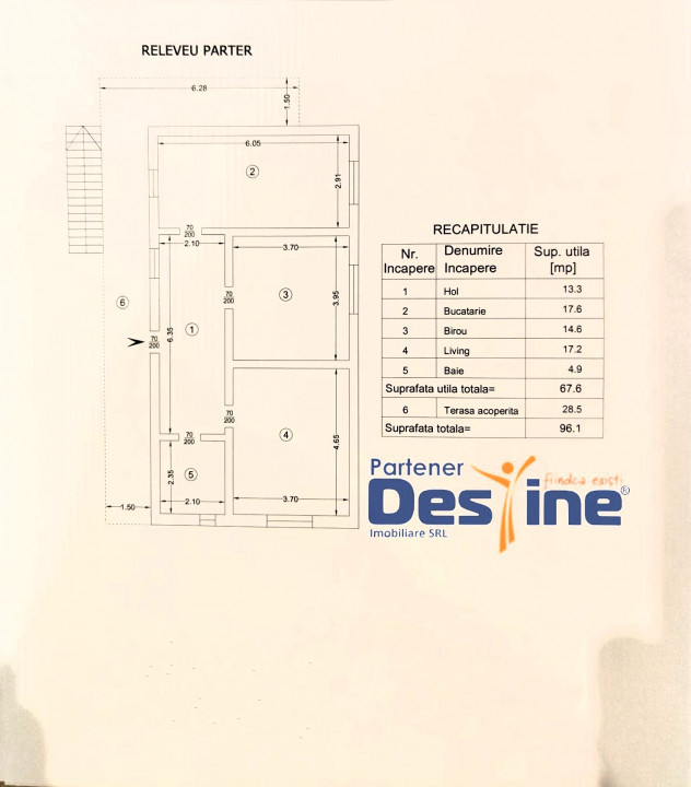 CUG - casă 153 mp cu 2 apartamente P+1+POD și 500 mp teren 