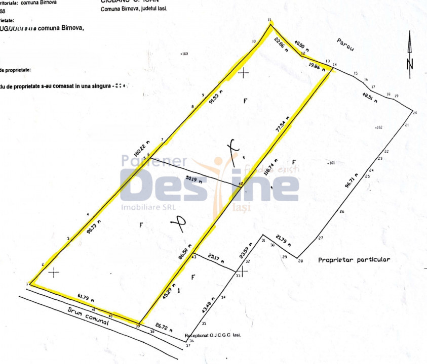 Teren intravilan 8000mp, Comuna Bârnova Iași