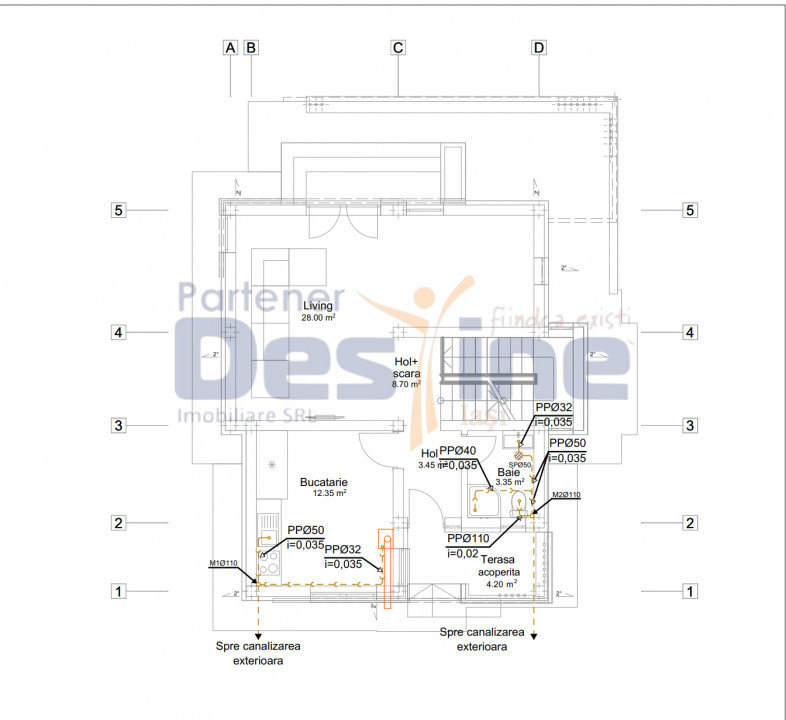 Casă individuală 120 mp P+1 - 305 mp teren - BUCIUM - Visan