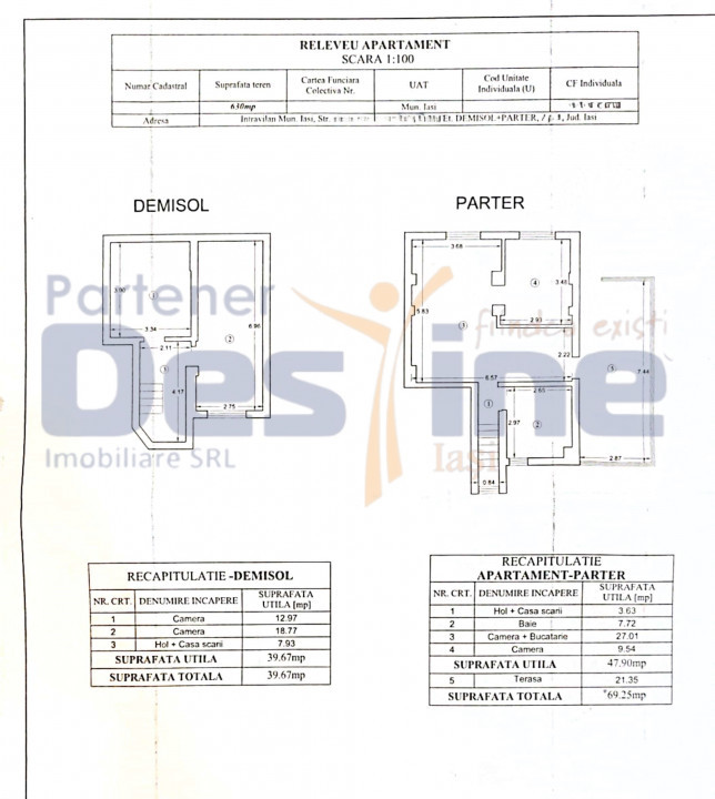 Apartament individual 4 camere 110 mp în Vilă + 167mp CURTE - BUCIUM