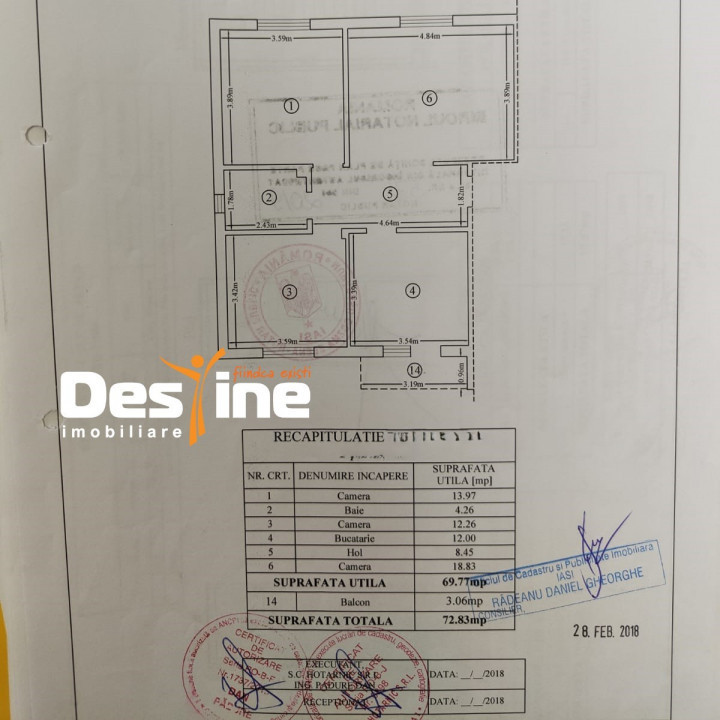 Apartament 3 camere DECOMANDAT 73 MP - Horpaz 