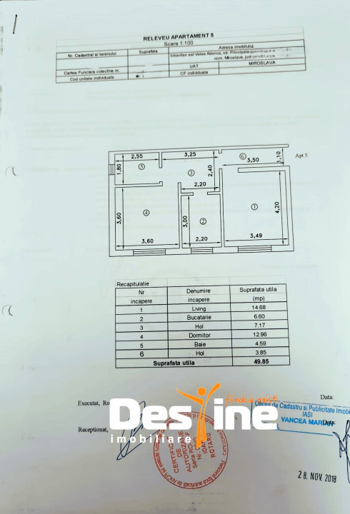 VALEA ADANCA - Apartament 2 camere DECOMANDAT 50 MP, PARTER