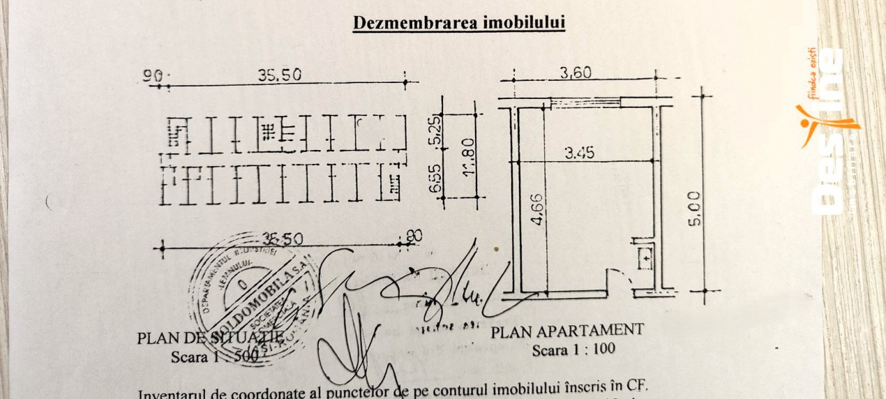 Apartament semidecomandat 2 camere cămin - Bularga