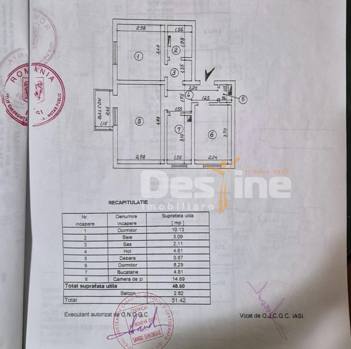 Pacurari, apartament 3 camere,51,42mp-120k,utilat si mobilat