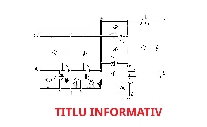 Apartament 3 camere DECOMANDAT 80 mp ETAJ 8/8 LIFT - PĂCURARI-PETROM