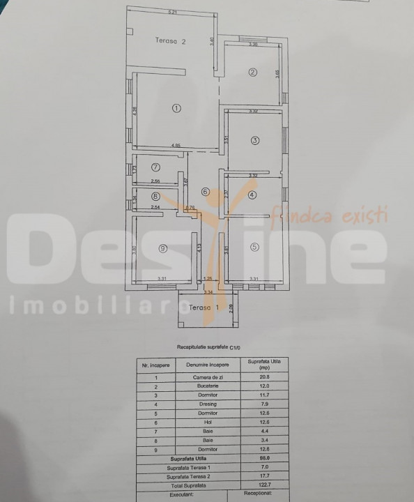 Casa individuala,  122.7 MP + 480 mp TEREN, Letcani 