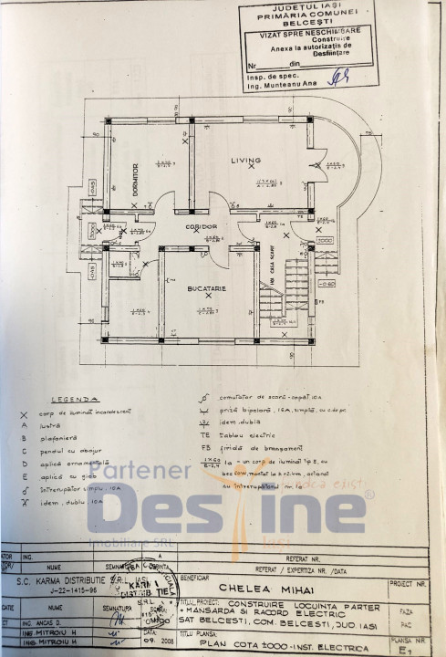 Comision 0%-Belcești, Casă la roșu 140 mp 1220 mp teren 