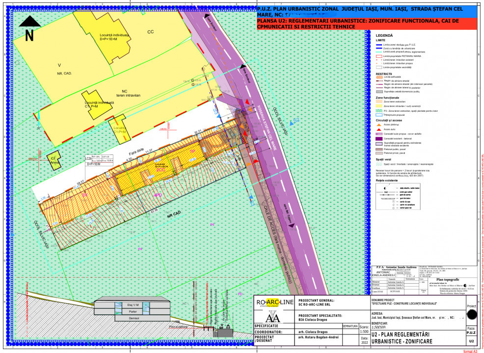 Copou - Teren intravilan 1853 mp PUZ in lucru 3 locuinte
