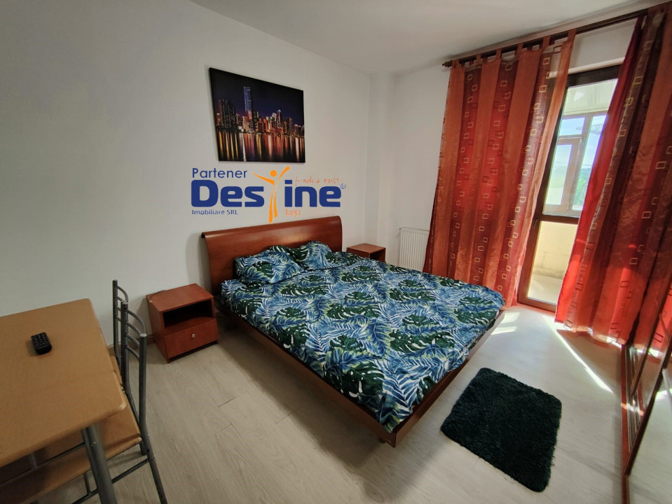 CHIRIE CUG Apartament 1C MOBILAT UTILAT et 4/4 cu POD balcon GEAM BAIE