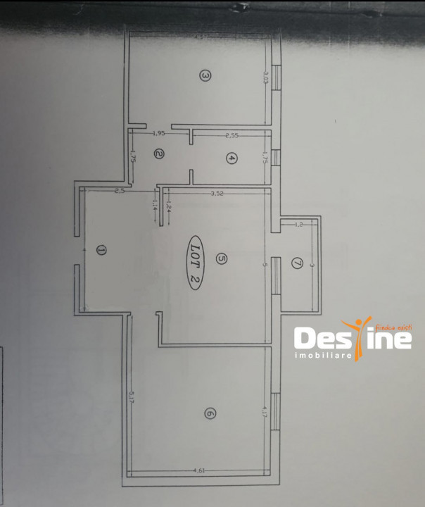 Apartament 3 camere 73 mp etaj 3 - zona Tătărași - Aviației