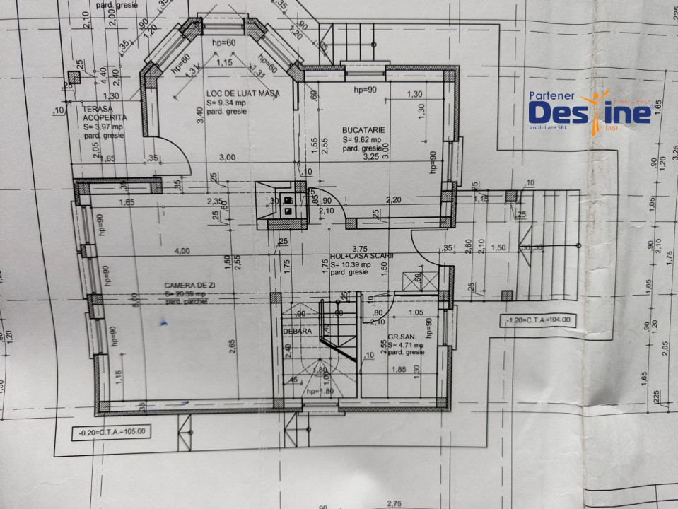 Casă individuală 4 camere  114 MP cu teren 500 Mp - Hlincea