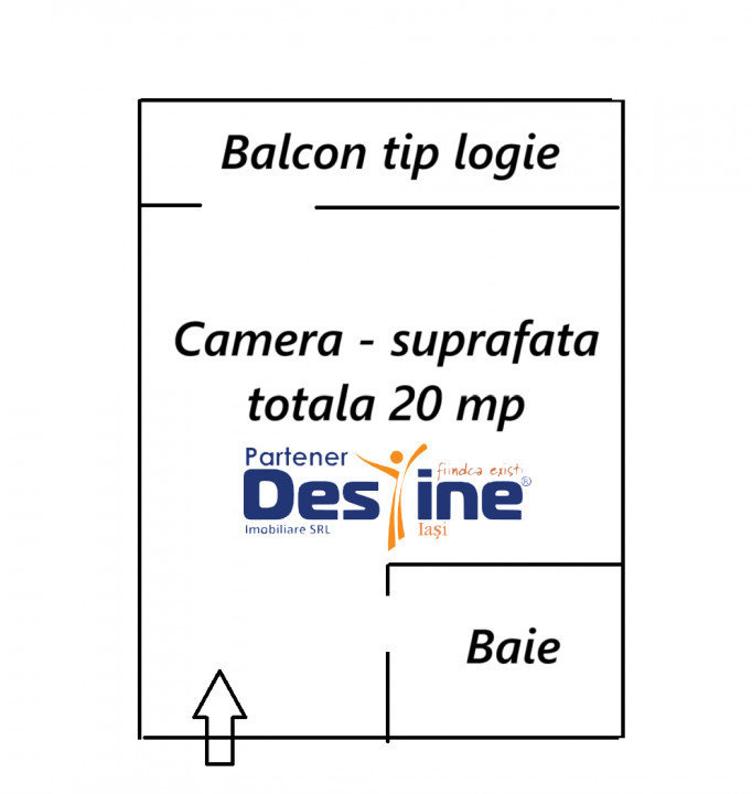 Comision 0% - Zimbru - Garsonieră 20mp mobilată utilată