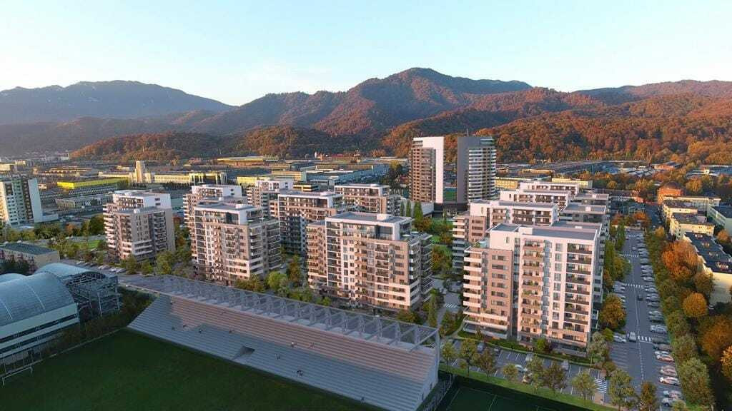 Apartament de lux cu 2 camere în Urban Plaza Brașov- loc de parcare inclus