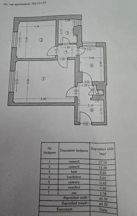 APARTAMENT 2 CAMERE – ZONA ASTRA, PARTER, COMPLET UTILAT