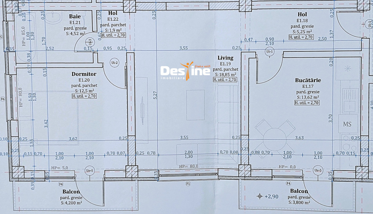 Vișan - Apartament 2 camere 65 mp finisaje premium la alegere