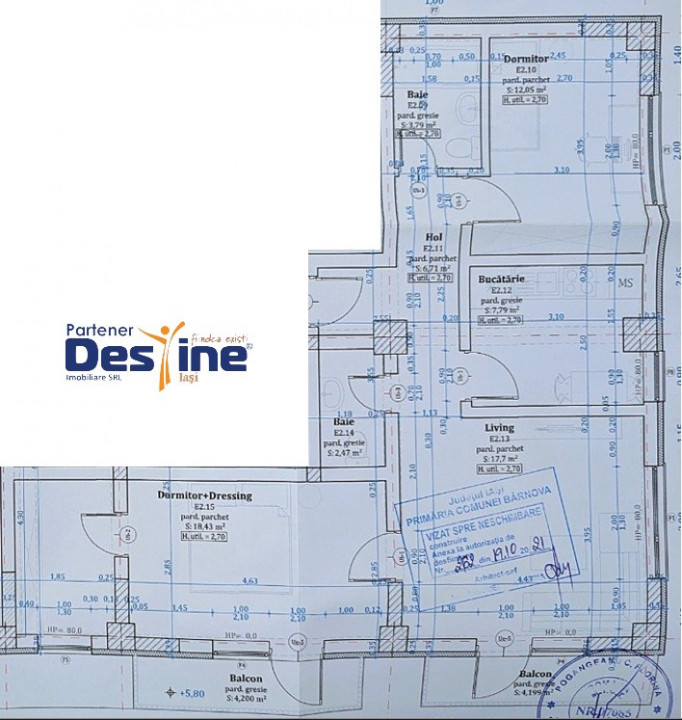 Vișan - Apartament 3 camere 76 mp finisaje premium la alegere