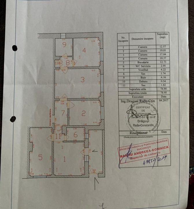 Apartament 4 Camere Metrou Dristor-folosinta spatiu comercial