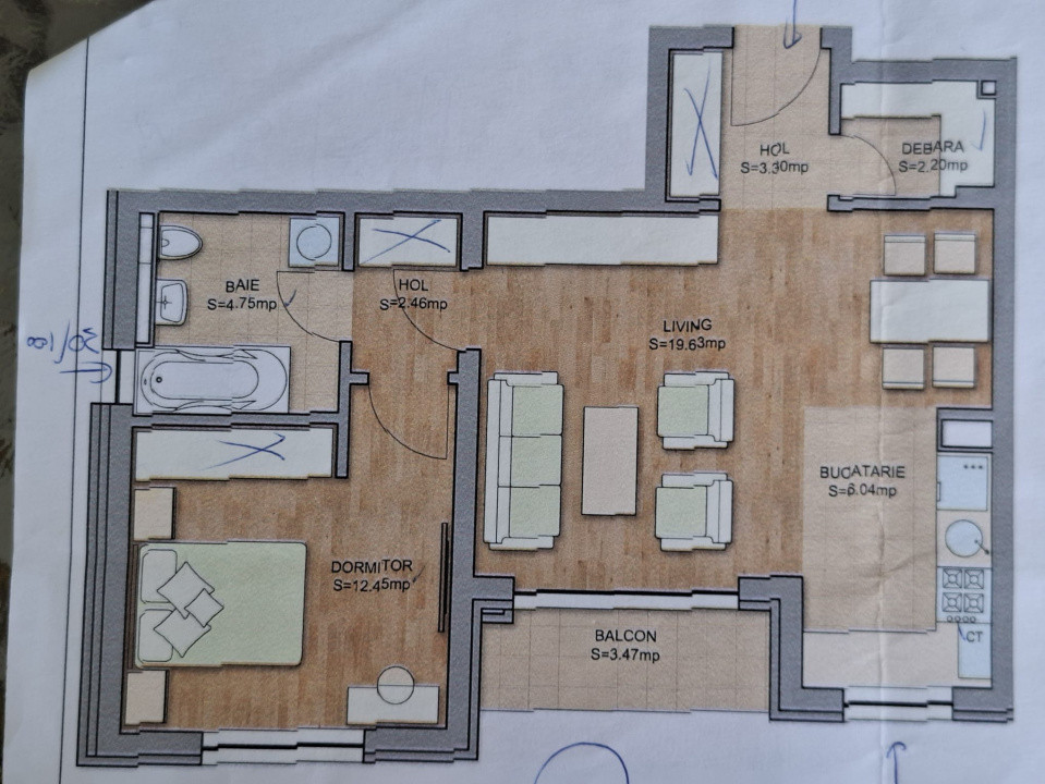 🏠 Apartament 2 camere de vânzare în Tractorul-Top City etajul 1 | 51mp 