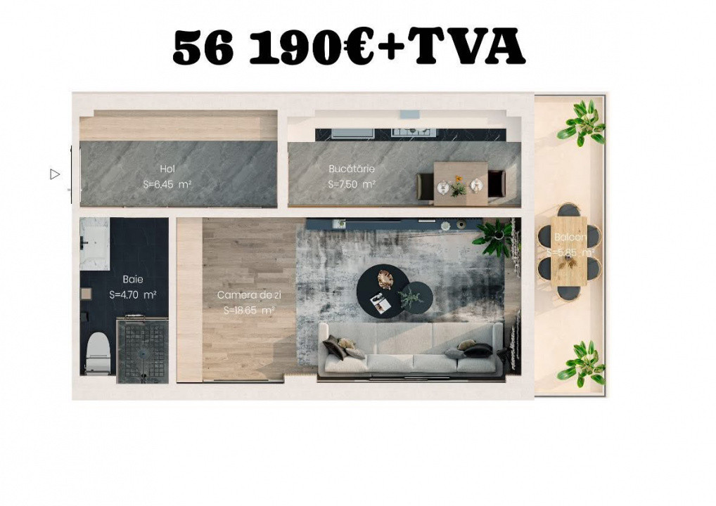 Proiect NOU - Apartamente de vânzare - Valea Lupului Bloc 4 etaje cu lift