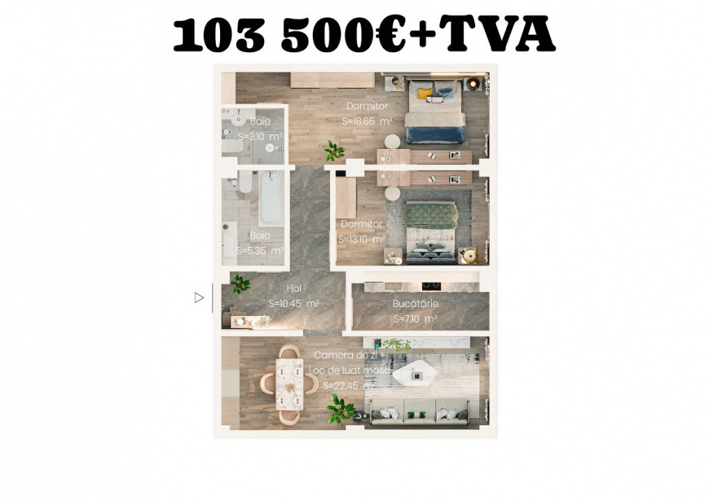 Proiect NOU - Apartamente de vânzare - Valea Lupului Bloc 4 etaje cu lift