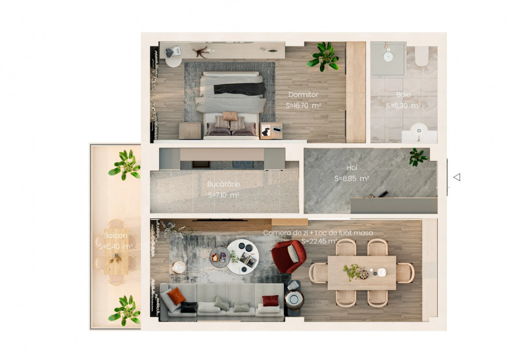 Apartamente de vânzare - Valea Lupului P+4 cu lift
