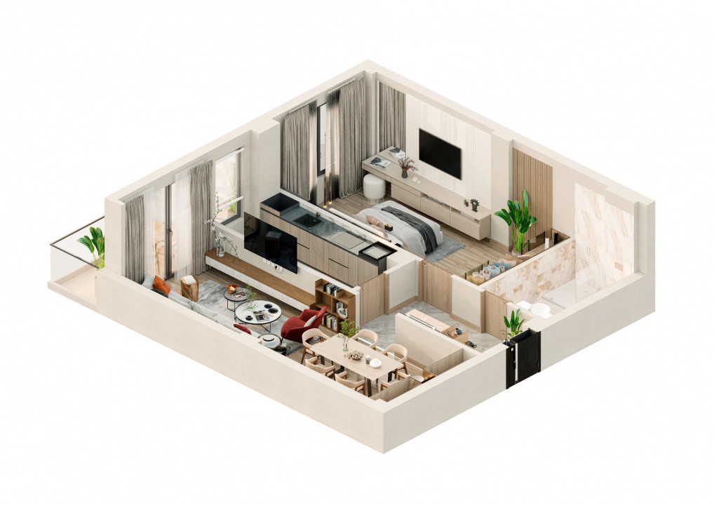 Apartamente de vânzare - Valea Lupului P+4 cu lift