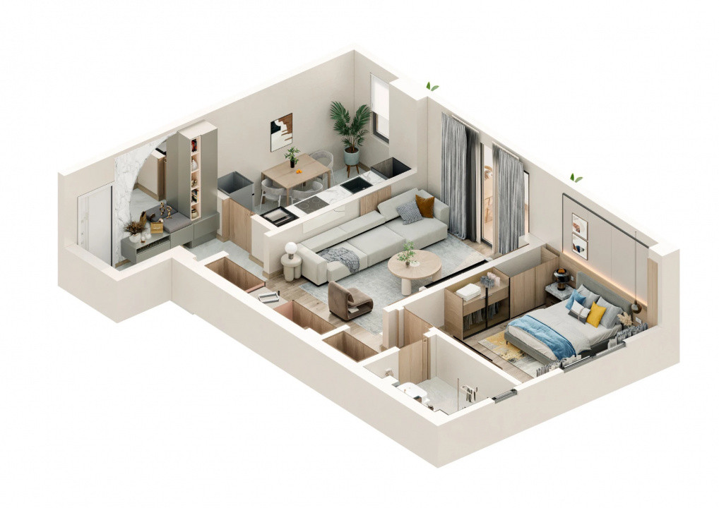 Apartamente de vânzare - Valea Lupului P+4 cu lift