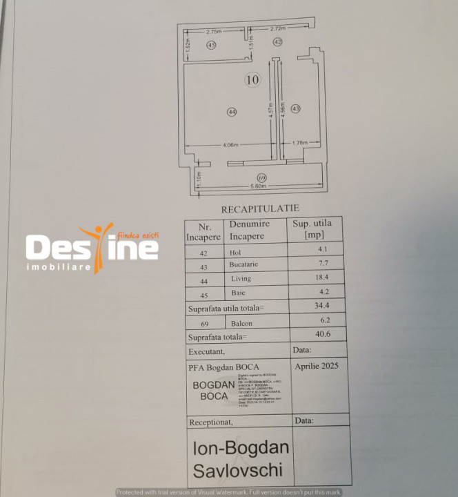 Apartament 1 cameră 46mp  - Păcurari
