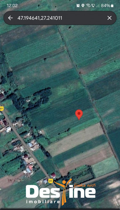 TEREN INTRAVILAN 7500 mp drum pietruit zona de case Cosițeni