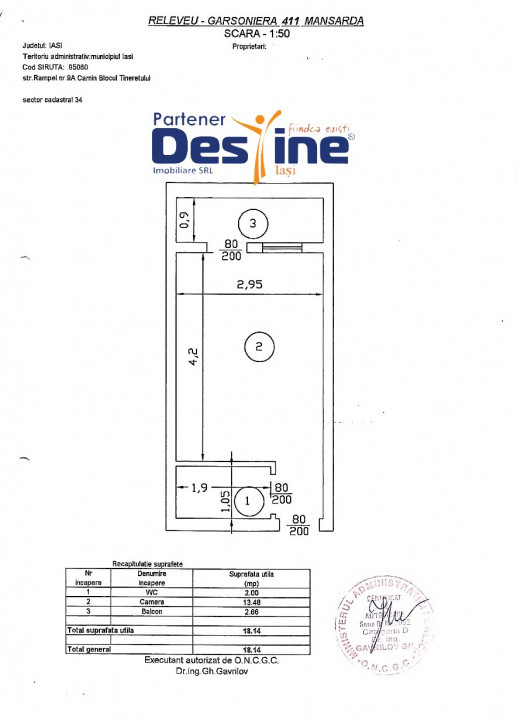 Garsonieră la doar 10 minute de UMF si Universitatea A.I. Cuza, Zimbru