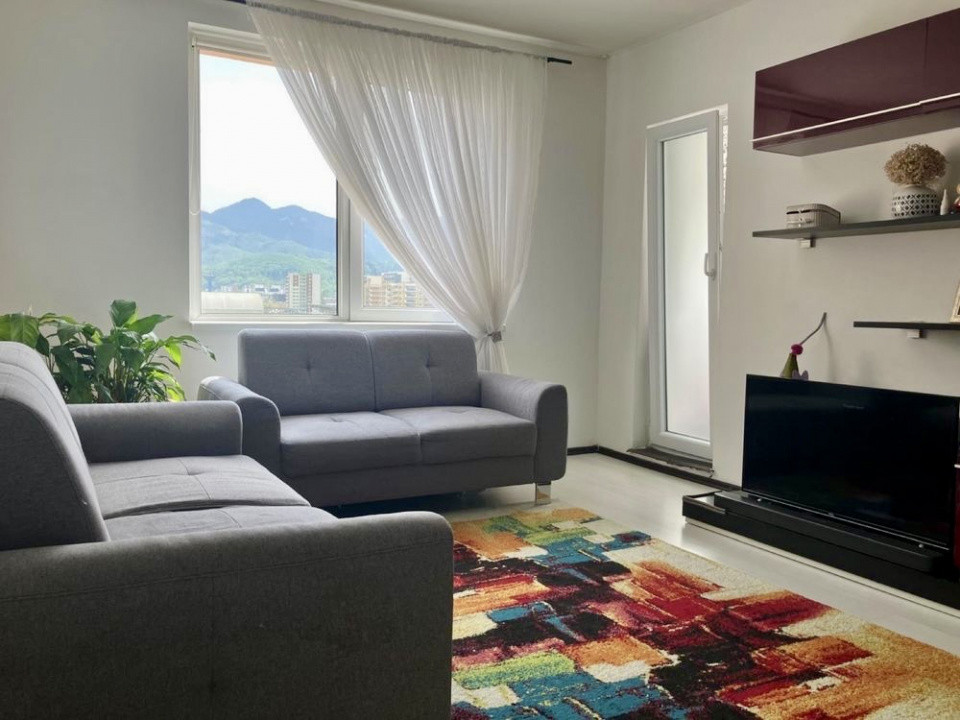 Apartament 2 camere, 51 mp, mobilat & utilat complet – Astra, Brașov – Etaj 8/10