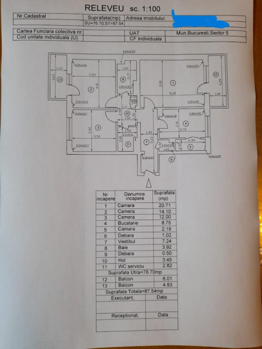 APARTAMENT 3 CAMERE DECOMANDAT | ZONA SALAJ