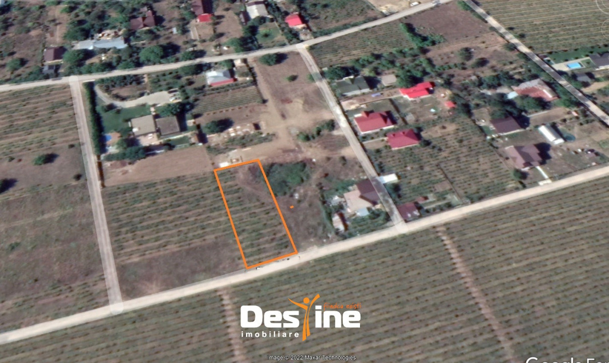 Bârnova - Teren Intravilan 974 Mp, utilitati, drum betonat