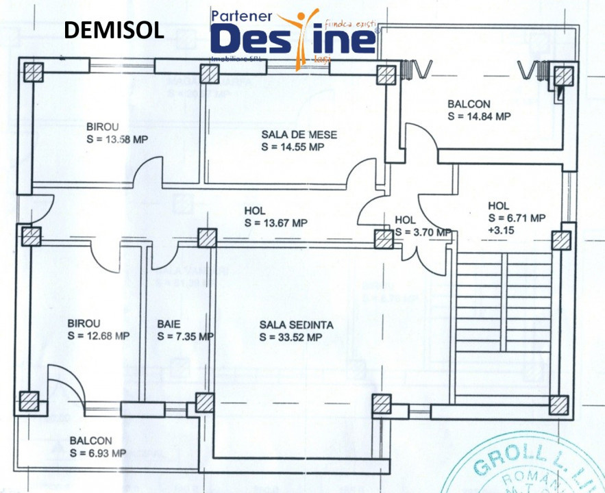 Podu de Fier - Spațiu comercial  D+P+1+M 500 mp UTILI
