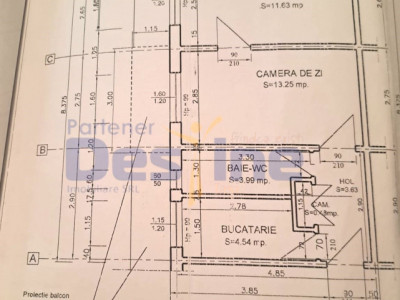  ALEXANDRU CEL BUN, Apartament 2 camere nedecomandat, 50 mp, 72.900 euro