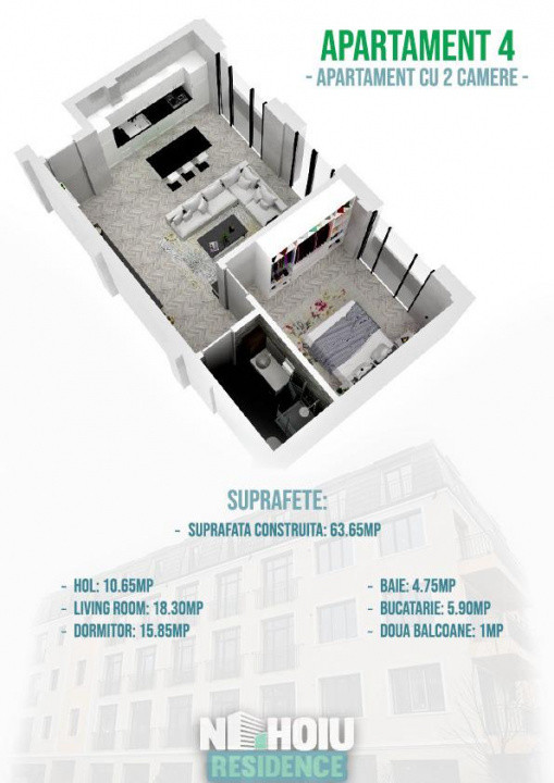 Apartament cu 2 Camere de vanzare in Nehoiu Ultracentral