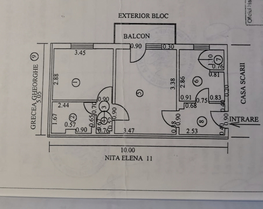 Apartament 2 zona linistita, etaj intermediar