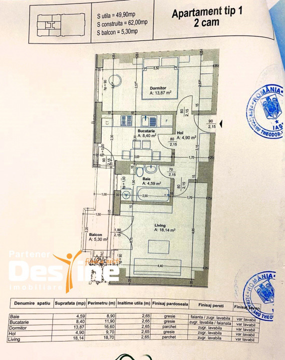 Apartament 2 camere decomandat de 56 mp, mobilat și utilat premium, baie cu geam