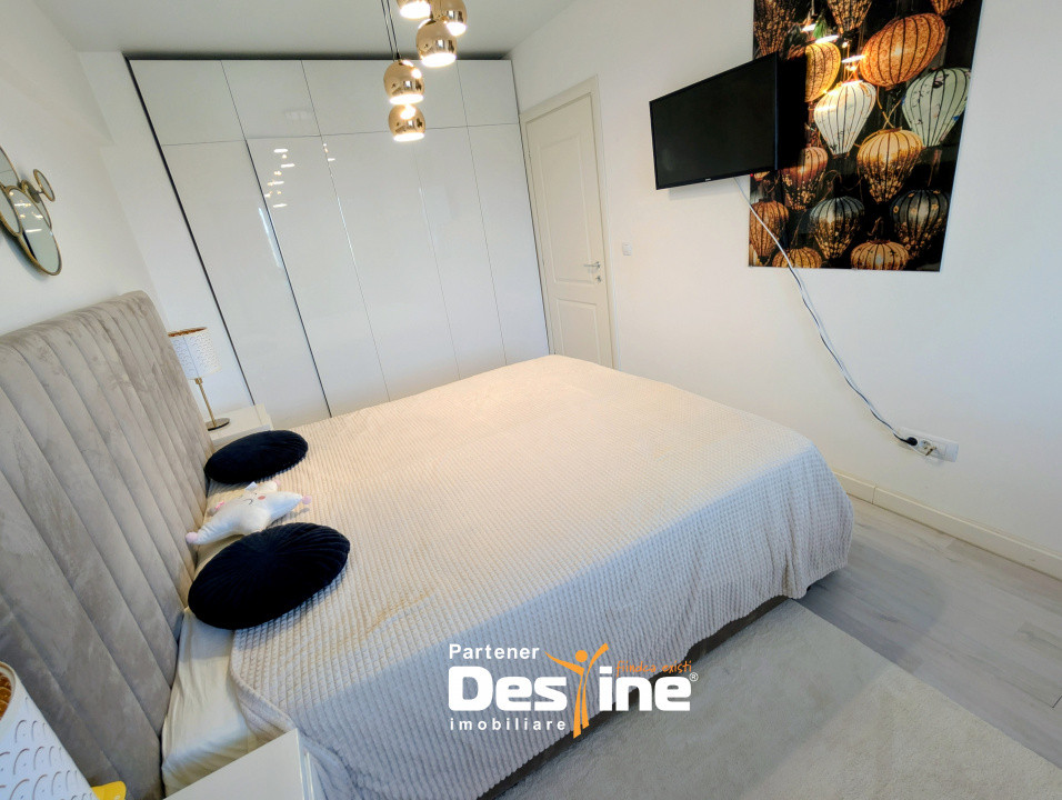 Apartament 2 camere decomandat de 56 mp, mobilat și utilat premium, baie cu geam