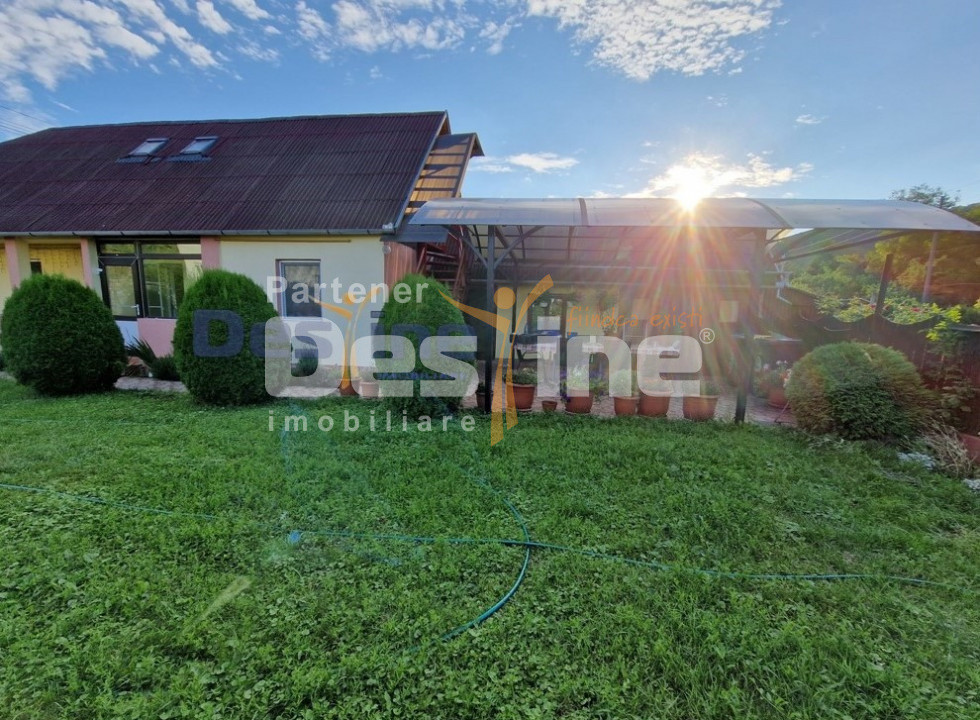 VAND CASA MOBILATA SI UTILATA + GRADINA + TEREN, ZONA LINISTITA, DEJ