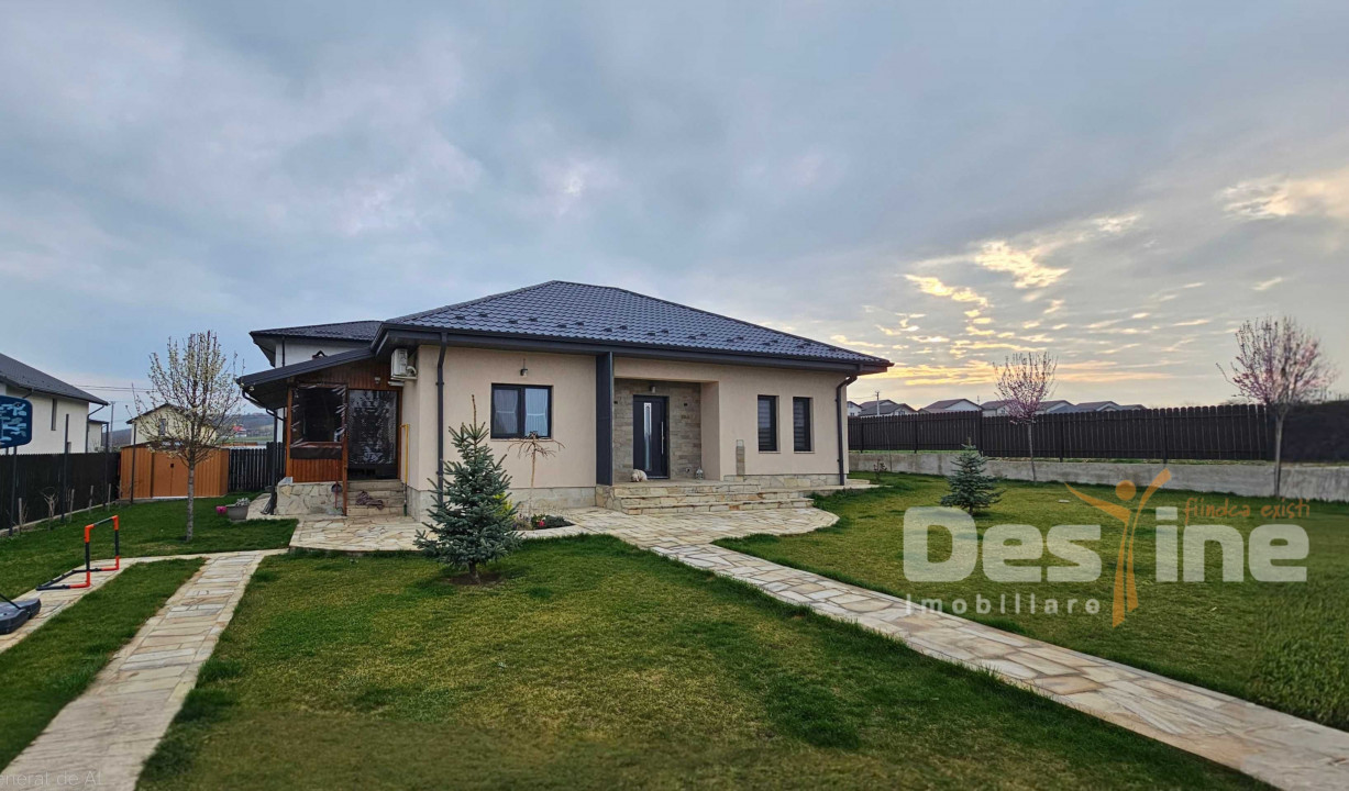 Casă individuală 96 mp an 2025 3 camere 600 mp teren la asfalt Cornesti (LeGaGa)