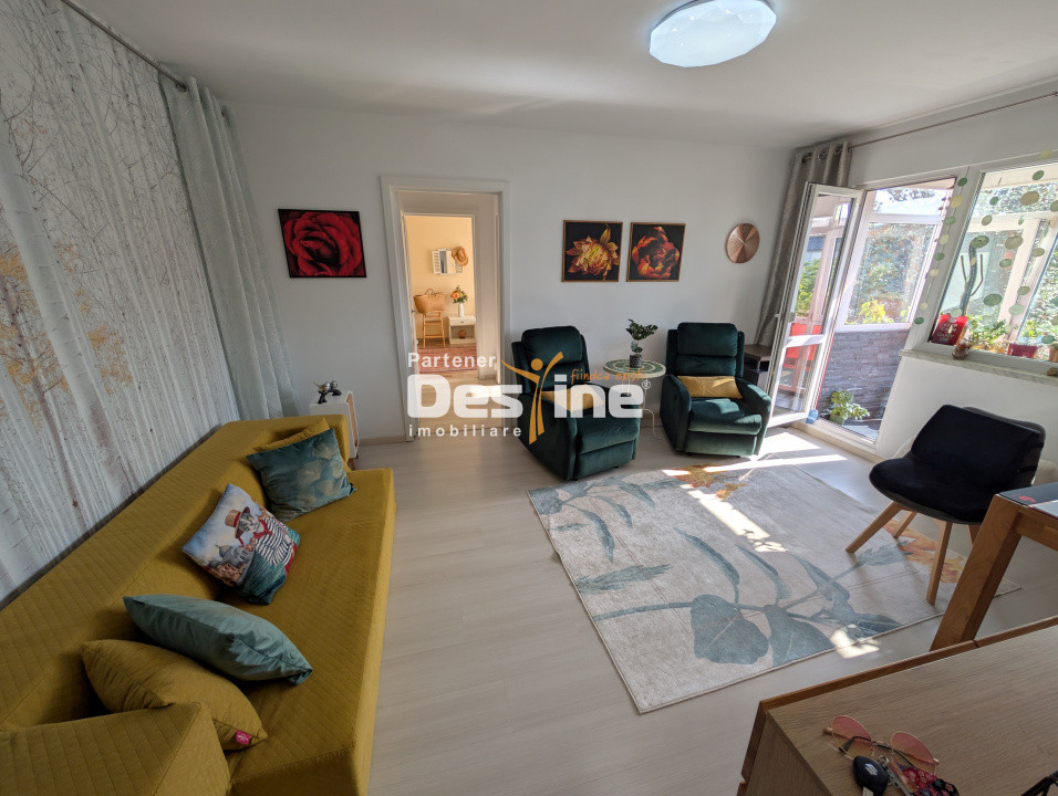Ocazie - Apartament 2 camere 51 mp mobilat și utilat, cu balcon, curat Podu Ros 